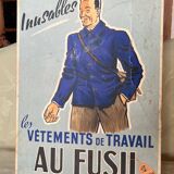 Carton publicitaire  "Au fusil",  années 1950