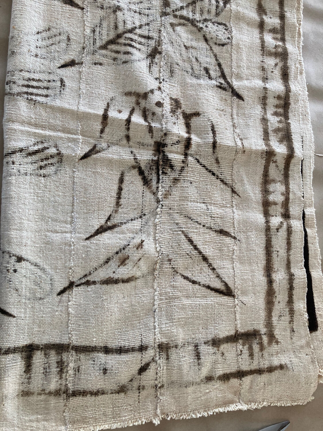 African art / tribal art tapestry of korhogo made by the senufo people in ivory coast twentieth era