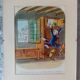 Superbe et rare gravure de rene chag signee, theme=la poste