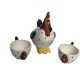 3-piece whimsical hen tea or chocolate set