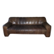 Three-seater sofa De Sede DS44 in buffalo leather, Switzerland, 1970s.