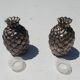 Salt and pepper pineapple silver metal