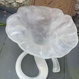 Corolla vase in antique frosted glass