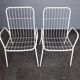 Pair 2 chairs / chairs Emu Rio metal vintage time 1960