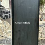 Art Deco period glass and chrome display case