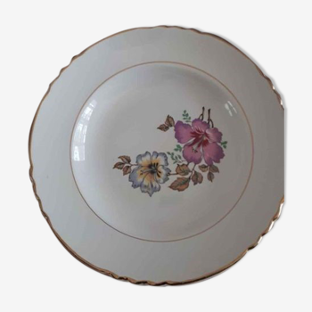 Vintage flower plate