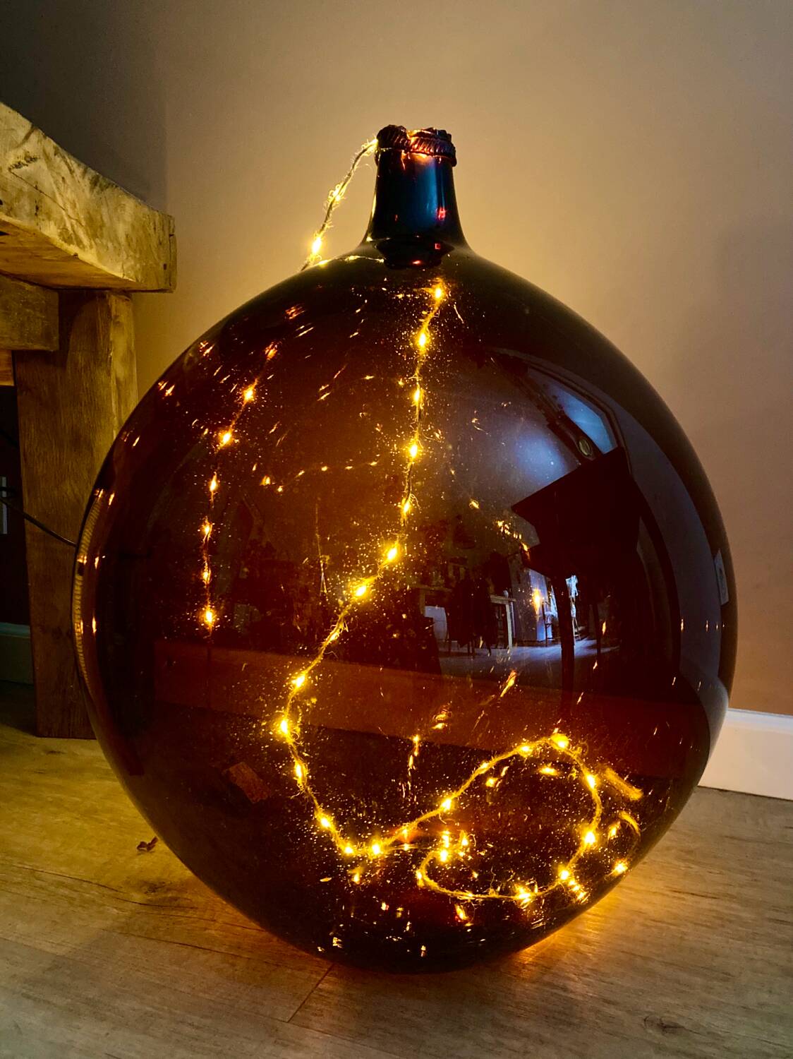 Amber antique demijohn 50L