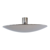 Florian Schulz Large Flush Mount Light Sela in polished Nickel, 1970s