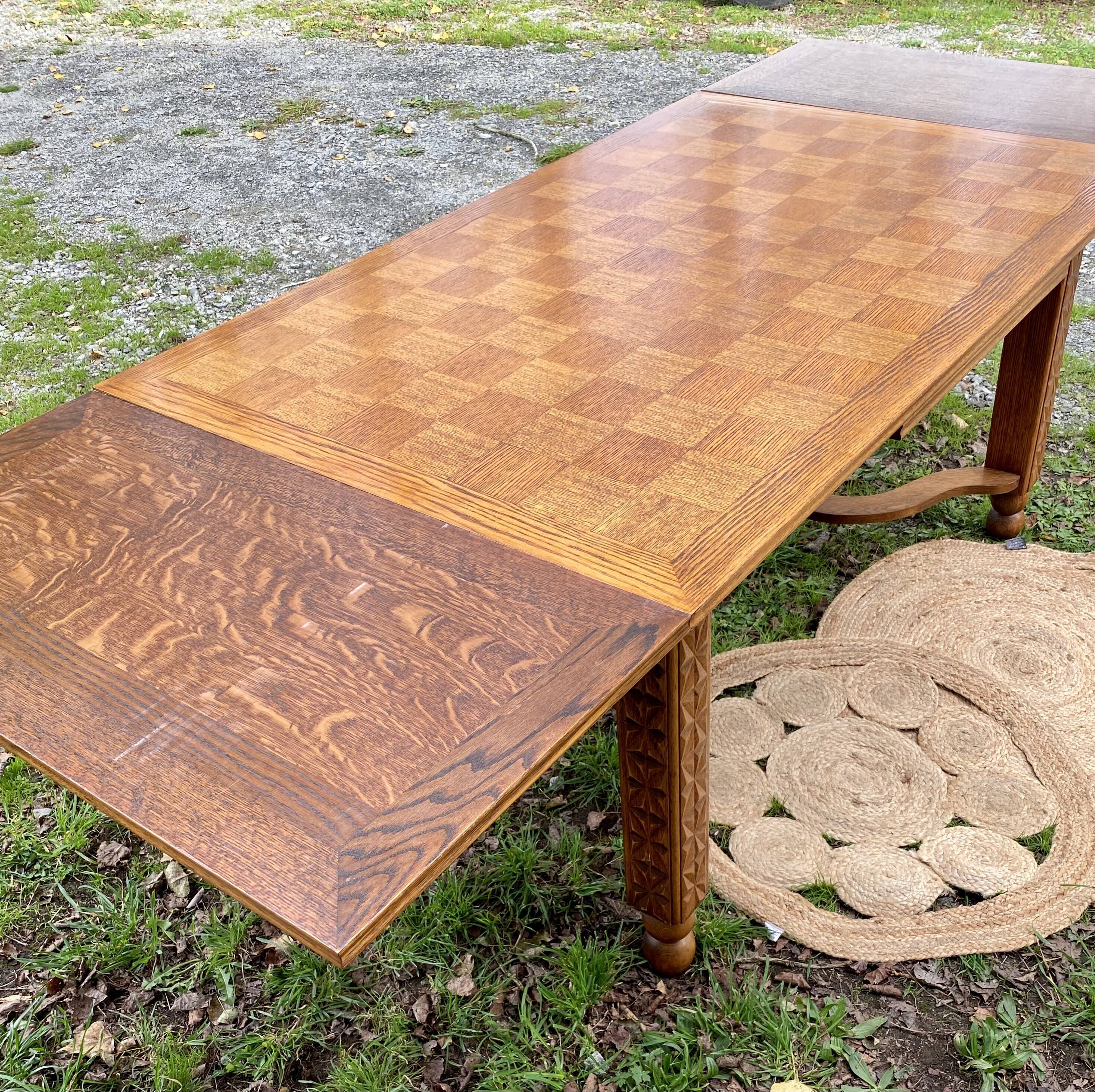 Solid wood dining table