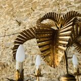 Palm type chandelier by Hans Kogl