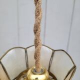 Suspension in mother-of-pearl and brass
