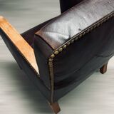 20th century English art deco club armchairs
