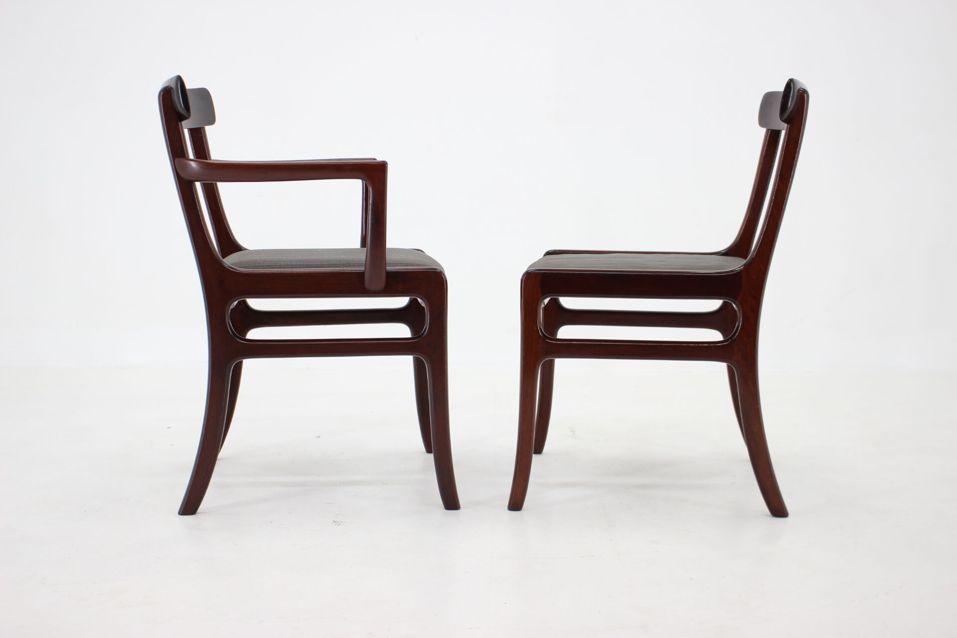 1950s Ole Wanscher chairs in Mahogany Denmark
