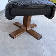 Ottoman ou tabouret style scandinave vintage