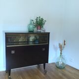 Vintage rolling bar cabinet