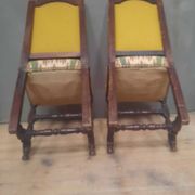 Paire de chaises d'époque Louis XIII