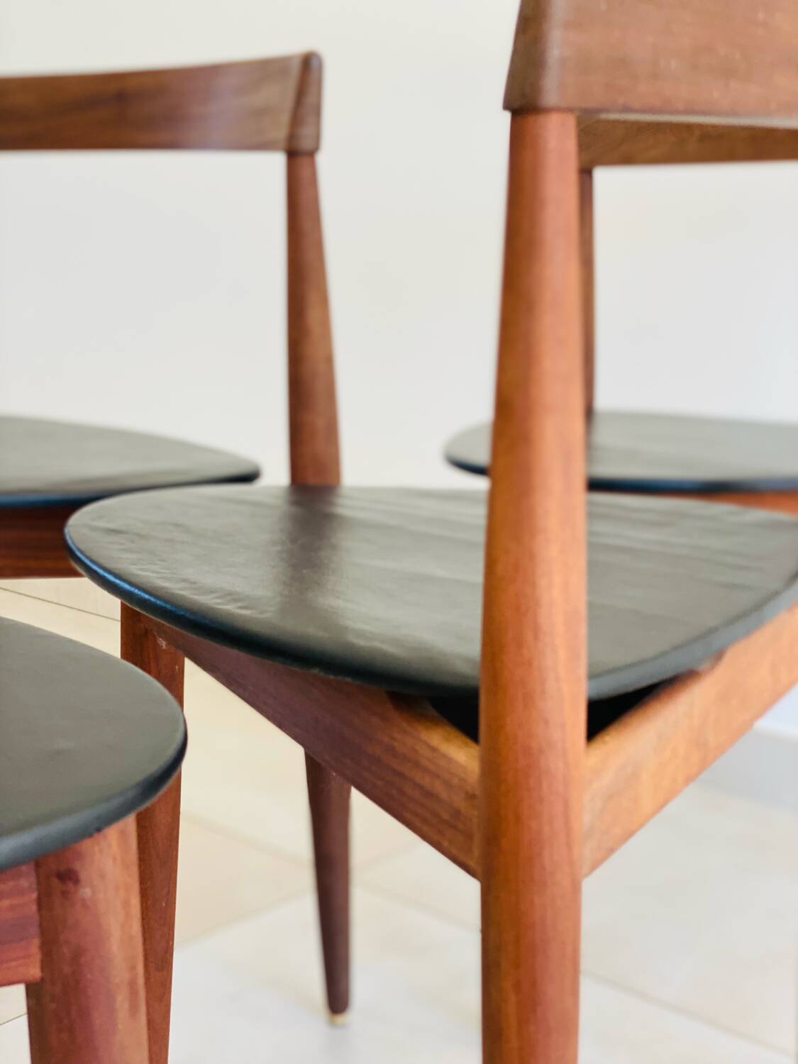 Set of 4 vintage Hans Olsen chairs for Frem Røjle Denmark