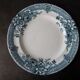 Set of 6 flat plates Longwy, Watteau model