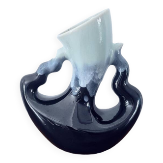 Glazed ceramic vase