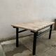 Banc bois brut noir