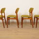 4 chaises de salle à manger | Erik Buch | Modèle 49 | Palissandre | Rembourrées