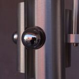 Chandelier 1970 brushed aluminum design