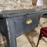 Old black patina office