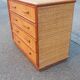 Commode osier et bambou