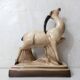 Charles Lemanceau Art Deco ceramic antelope