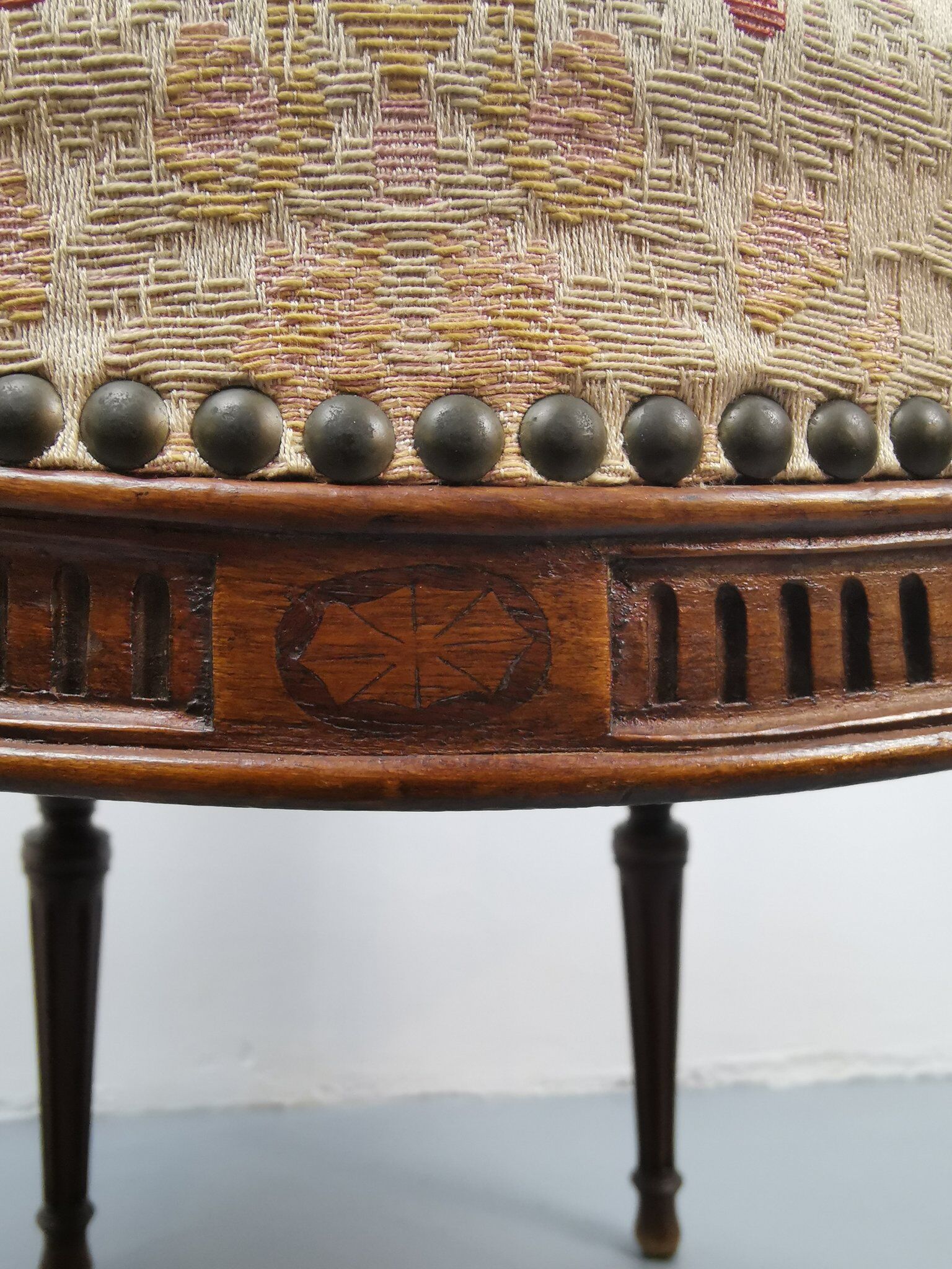 George III Mahogany armchair attributed to William and John Linnell circa 1775