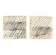 Set of abstract painting on canvas, 20x20cm