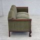 1950s, 3-seater Danish sofa, green furniture velour, teak wood.