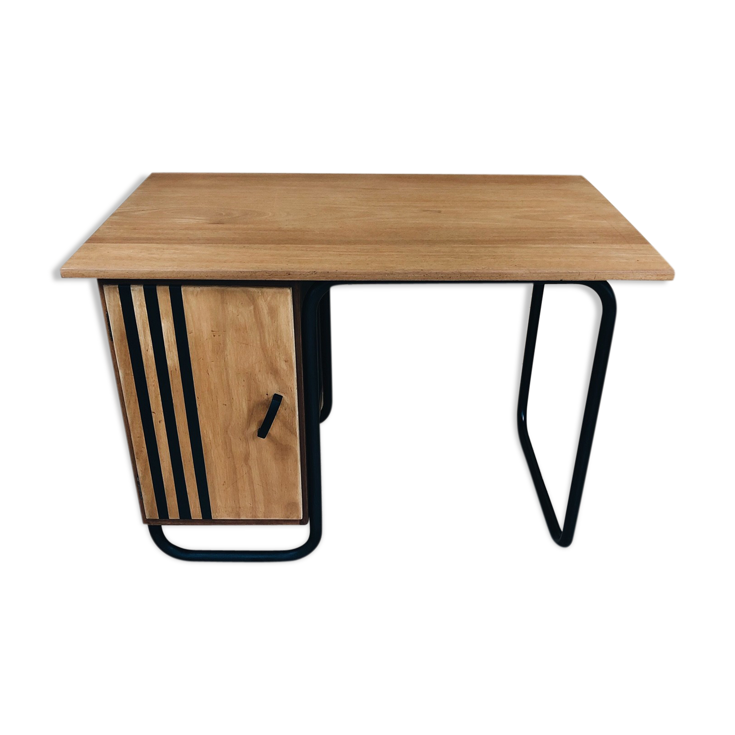 Former oak teacher's desk circa 1950