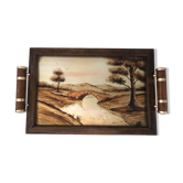 Service tray signed Luc Gérard-Elgé