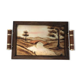 Service tray signed Luc Gérard-Elgé