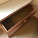 Old chest of drawers restored golden copper color