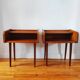 Pair of vintage Scandinavian bedside tables from the 1960s