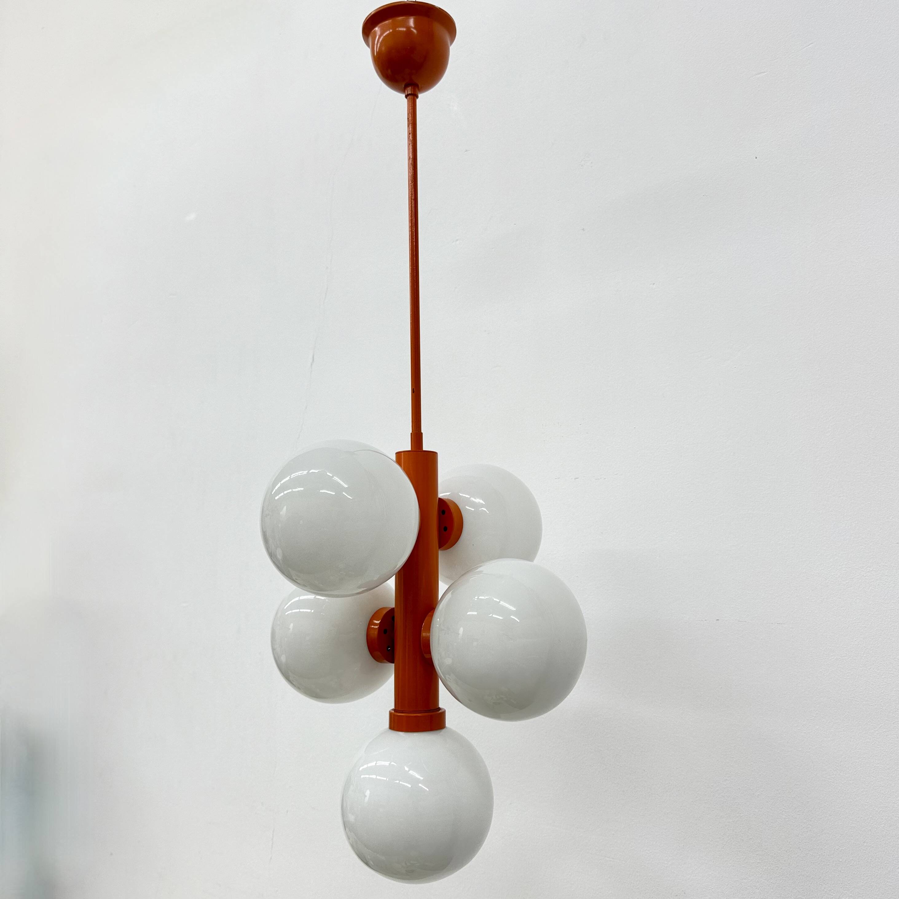 Mid-century atomic sputnik pendant lamp , 1970s