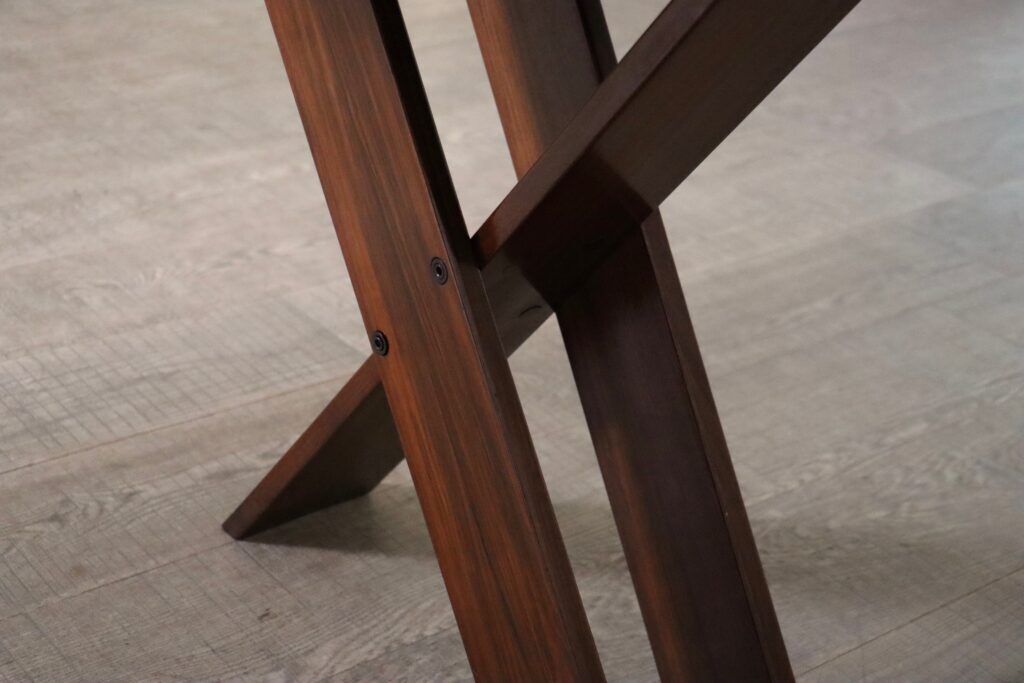 TL58 dining table in walnut by Marco Zanuso for Poggi, Italy 1960s