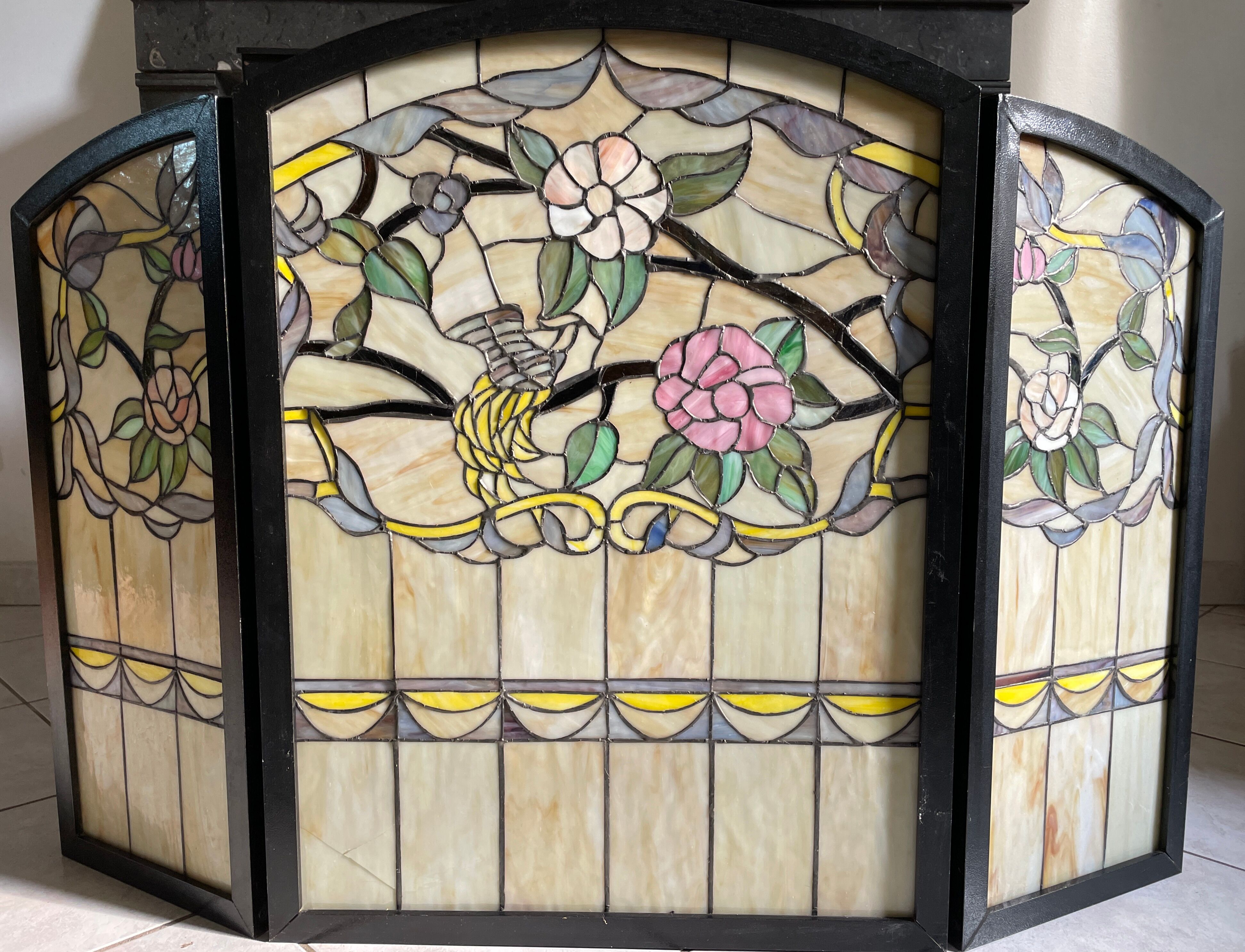 Tiffany-style stained glass firewall