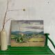 Painting oil landscape countryside 1942