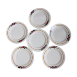 8 old dessert decoration in niderviller earthenware