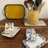 Glass and metal tray 33x24