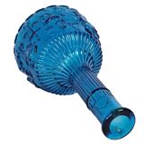 Empoli glass - Vintage vase - Zodiac - clear blue - Italy - 1960s