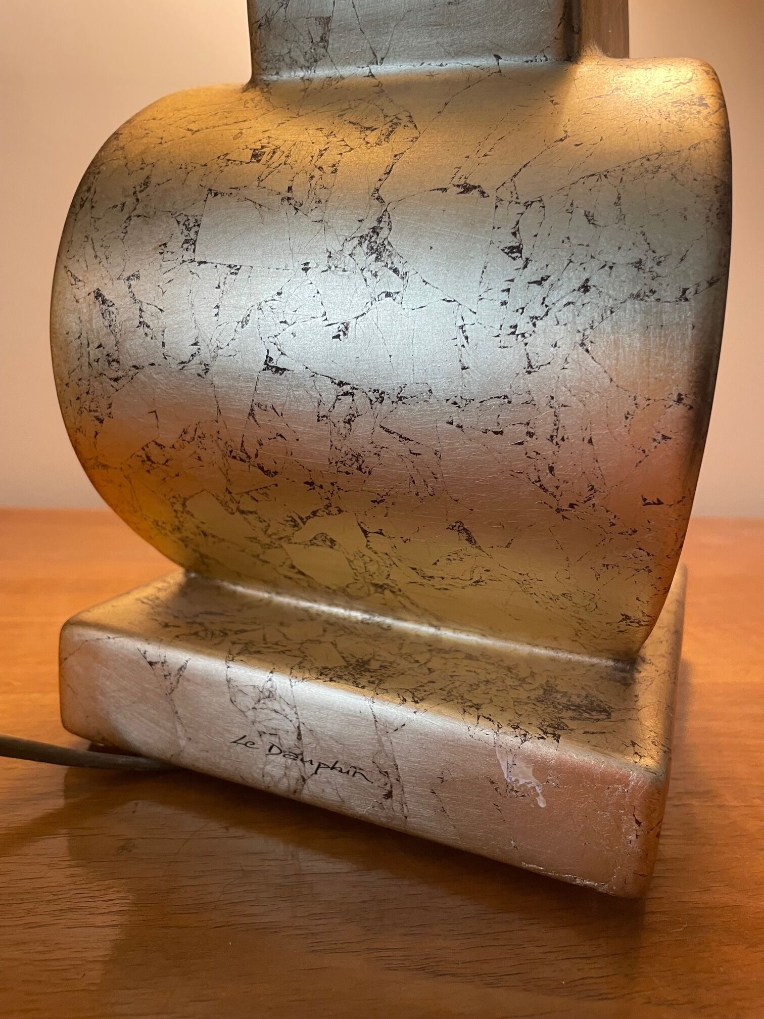 Homemade lamp the dolphin