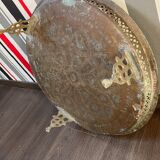 Moroccan brass tray
