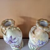 Paire de vases - En porcelaine - Turn Teplitz Bohemia, Autriche - RStK - 1900