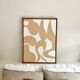 Beige and cream organic relief table.