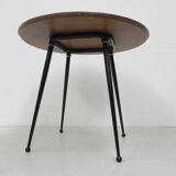 Vintage coffee table with round formica top