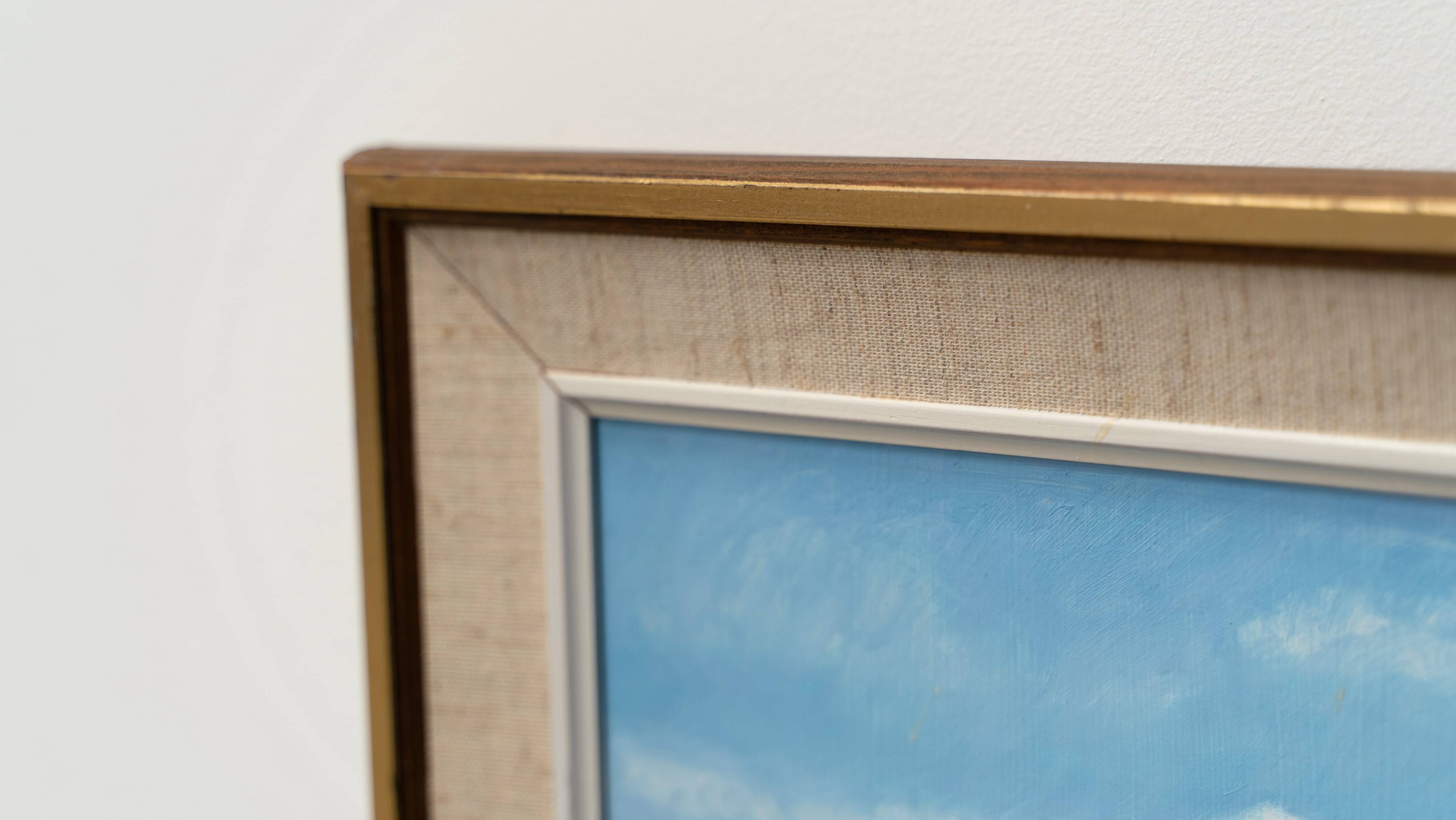 Peinture de paysage scandinave par S Nilson 1976
